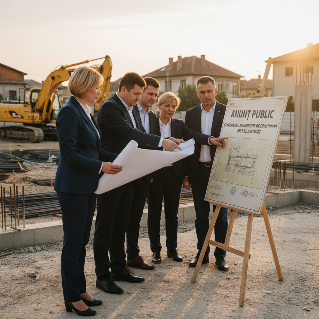 Comunicare privind Restul de Executat din Autorizația de Construire