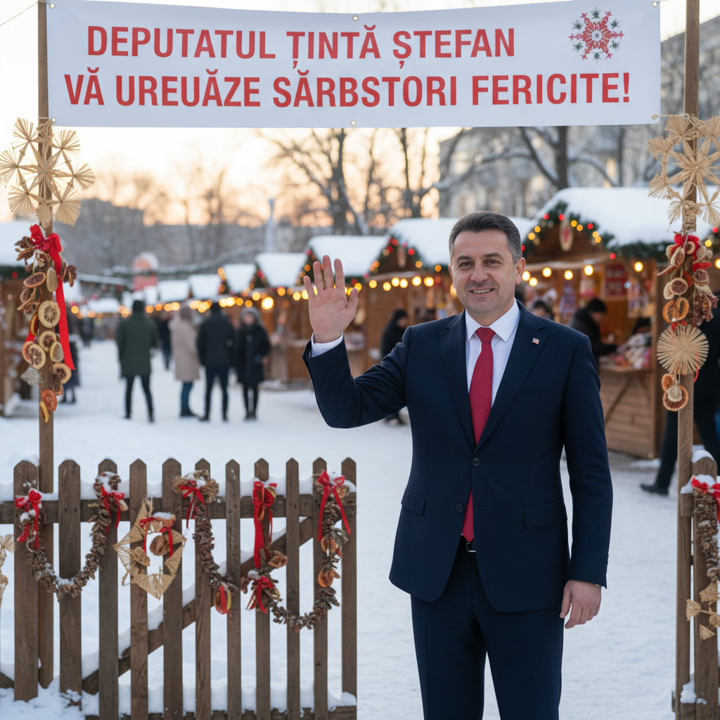Deputatul Ţintă Ştefan vă transmite cele mai calde urări de sărbători fericite!