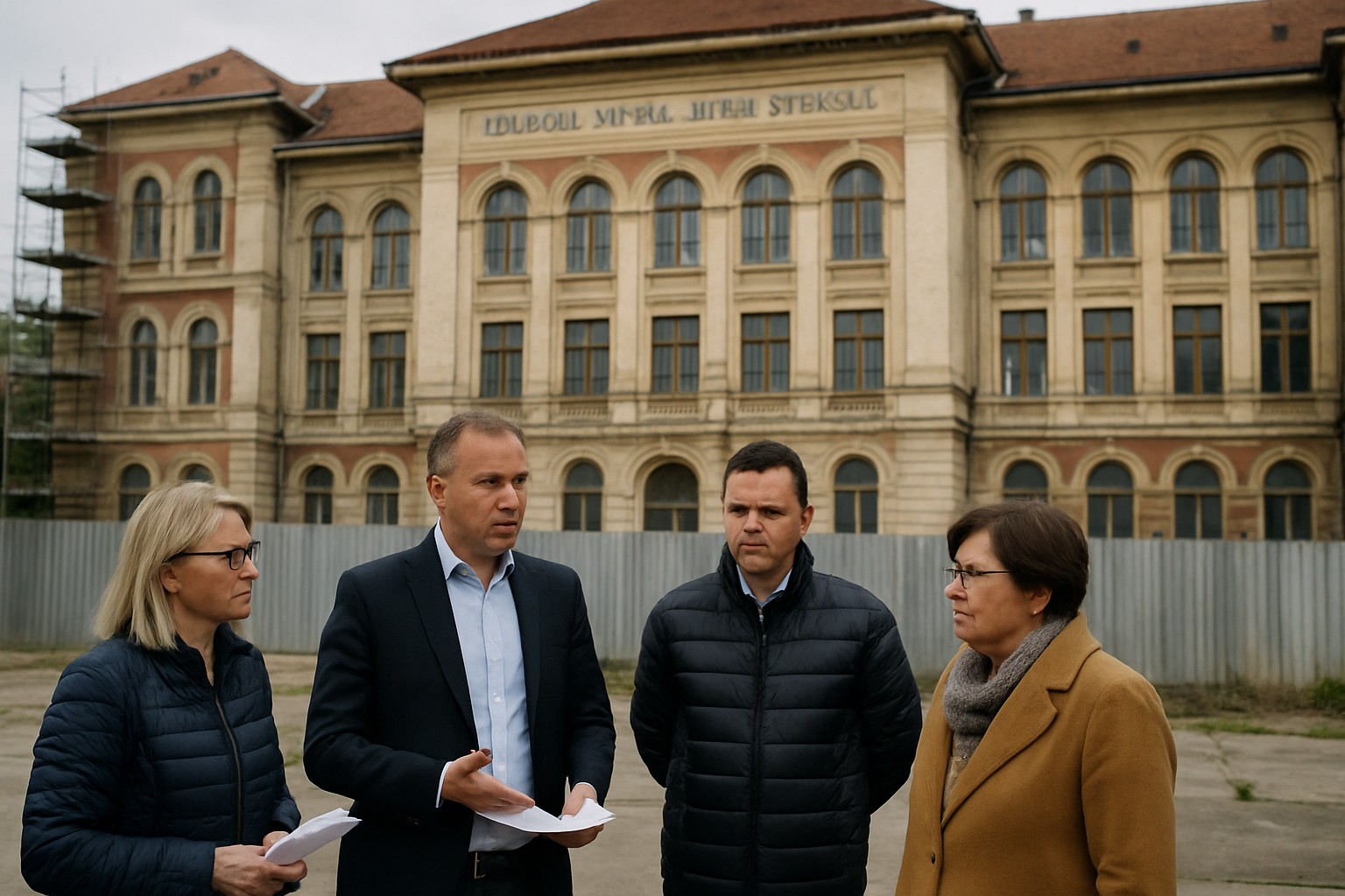 Începe modernizarea Colegiului Naţional Mihai Viteazul din orașul nostru