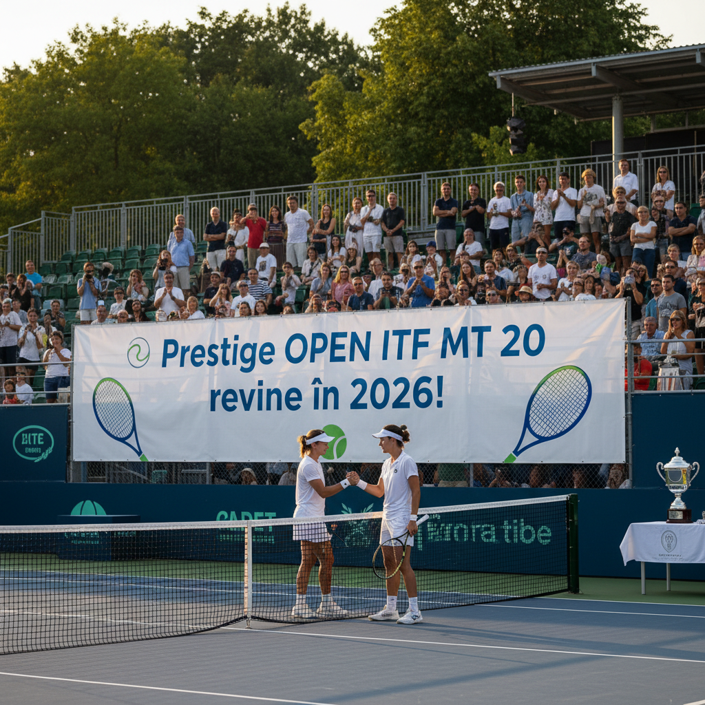 🎾 Turneul Prestige OPEN ITF MT 20 revine în 2026 la Cluj! 🎾